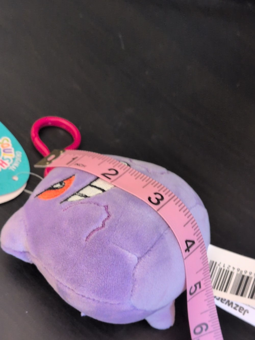 New Nwt Pokemon Gengar Plush Keychain Clip - Picture 6 of 6